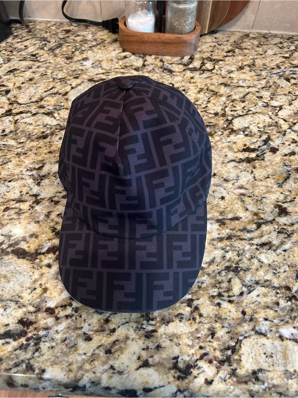 Fendi Monogram Strap Back Hat with coa